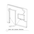 SIP panel door and wall framing