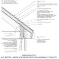 2x10 Rafter - Insulation Above Roof Deck and In Rafter Cavity CAD