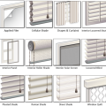 The DOE Efficient Window Coverings website identifies twelve categories of interior window shading attachments.