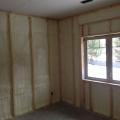 This home’s 2x6 advanced framed walls are insulated and air sealed with 3 inches of closed-cell spray foam.