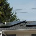 Solar tubes pop up above the roof’s surface to draw sunlight into the home’s interior.