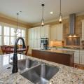 Low-flow water fixtures save energy and water in the kitchen and bath. 