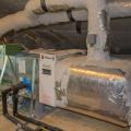 The air handler of the air-to-water heat pump is equipped with a very high efficiency air filter and a damper-controlled fresh air intake.