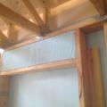 Headers over windows and doors are insulated rather than solid wood.