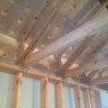 Right - Raised-heel roof trusses allow more room at the eaves for attic insulation.