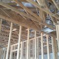 The roof is constructed with a foil-faced radiant barrier sheathing.