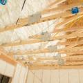 The attic is insulated along the underside of the roof deck with 8 inches of open-cell spray foam.