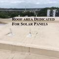 A waterproof layer of thermoplastic olefin is laid down before installing the solar panels.