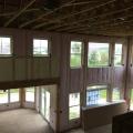 The walls of this home are filled with R-23 blown cellulose insulation.
