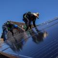 Solar panels can be hooked up to batteries to provide emergency power during outages and to help meet daily power needs after the sun goes down 