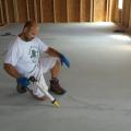 Right – Slab seams are sealed with a self-leveling sealant.