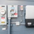 Right – The solar system production is tracked next to the home’s electrical meter.