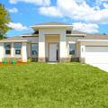EcoSun Homes built this custom spec home in the hot-humid climate in Port Charlotte, FL, and certified it to DOE Zero Energy Ready Home specifications in 2020. 