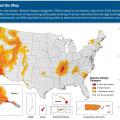 Seismic Map of the 2018 International Residential Code adapted by FEMA to show Seismic Design Categories in color