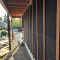 Right - Furring strips create an air gap to allow penetrating moisture to drain instead of wicking into walls; they also provide a nailing surface for siding.