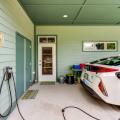 Right – This net zero energy home has an electric vehicle charging station in the carport.