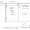 Right - Anchorage to increase the wind uplift resistance of outlookers forming the overhang at a gable end truss wall.  