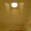 Light tubes are installed in hallways and closets to bring natural daylight into the home, even in areas that do not have direct windows. 