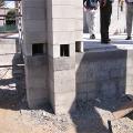 A raised slab foundation elevates the level of the floor above grade
