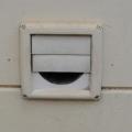 Wrong – The lower flap on this dryer vent opening is missing, allowing rodents access.
