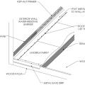 Continuous L-metal flashing integrated with underlayment at roof-wall intersections