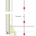 Radon vertical ventilation pipe system – retrofit basement construction