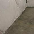 Right – Apply caulk at the slab-to-wall joint to reduce pest intrusion