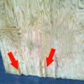 Delaminated plywood