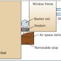 Adjustable jamb/head weatherstripping. 