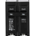 Install a dedicated 70-amp dual-pole circuit breaker near the location determined for the inverters for the PV system.