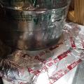 Wrong - Duct juncture seam should be sealed with metal tape or mastic.