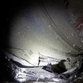 Wrong - Duct seams were sealed with regular duct tape which has failed to hold; seams should have been sealed with mastic or approved metal tape.