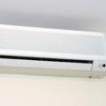 This wall-hung ductless indoor mini-split heat pump contains a fan, filter, and heating/cooling coil just like a traditional central air handler for a ducted heat pump system