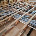 Right - Duct runs are straight with gradual bends; joints are well sealed.