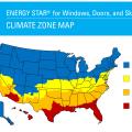 The Climate Zone Map for the ENERGY STAR Window, Door, and Skylight Specification