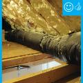 Duct is run straight and supported properly