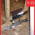 No insulation installed in cavity and not air sealed