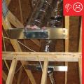 Duct to boot connection of jump duct not fastened and sealed