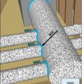 Air seal and insulate flex ducts