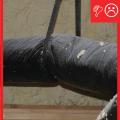 Ducts are insulated but strapping is compressing the insulation therefore reducing the R-value