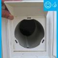 Dryer vents directly to the outdoors