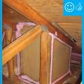 Right – Rigid air barrier properly sealed around skylight shaft