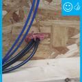 Right – Wiring penetrations properly air sealed