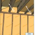Air-seal the floor above a garage when there is living space above the garage and make sure floor insulation is in full contact with the underside of the subfloor.