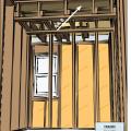 Install an air barrier over dropped ceilings or soffits
