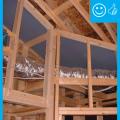 Right - Air barrier is present between the dropped ceiling/soffit and the attic.