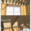 Install a continuous air barrier below or above ceiling insulation and install wind baffles.