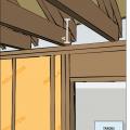 Design the roof with raised heel trusses to allow full insulation over the top plates of the exterior walls.