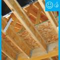 Right – HVAC platform installed to allow for proper insulation depth