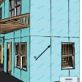 Install continuous rigid foam insulation or insulated siding to help reduce thermal bridging through wood- or metal-framed exterior walls.